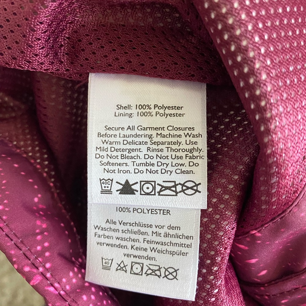 Eddie Bauer Berry Hooded Rain Jacket Outdoor, Hiking, Adventure, Ski - Picture 6 of 8